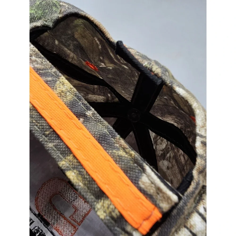 Realtree Durex Camo‎ Blaze Orange Strap Adjustable Strap Hat Cap NWT